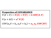 Covariance Properties