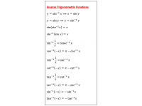 Inverse Trigonometric Functions 1