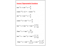 Inverse Trigonometric Functions 2