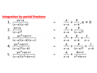 Integration by Partial Functions