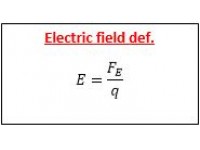 Electric field def.