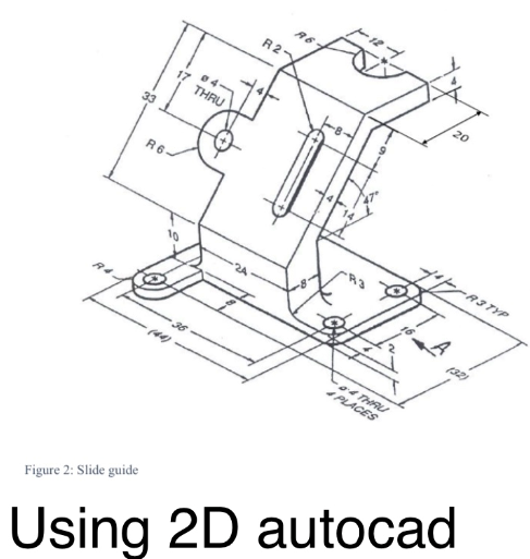 Draw the following views in third angle projection